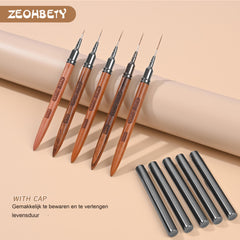 ZEOHBETY 6mm liner brush for precise long lines and fine details.