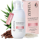 Zephta H-Regrow spray bottle on shelf ready for daily use.