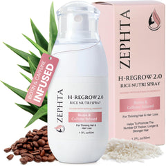 Zephta H-Regrow spray bottle on shelf ready for daily use.