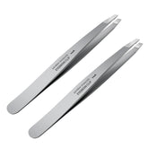 ZERNBER Tweezers Set with slant tips for precise brow shaping and grooming.