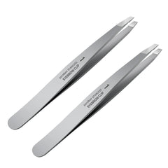 ZERNBER Tweezers Set with slant tips for precise brow shaping and grooming.