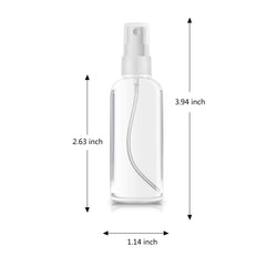 ZEROFIRE 2pack 2oz clear bottle ideal for larger samples and skin care mixes.