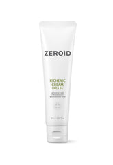 Zeroid Richenic Cream con Urea 5% en botella para hidratación profunda en piel seca