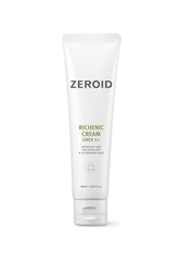Zeroid Richenic Cream con Urea 5% en botella para hidratación profunda en piel seca