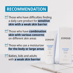 ZeroID Soothing Cream on forearm, quick-absorb hydration demonstration.