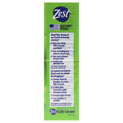 Zest Jabón con envase transparente, práctico para almacenamiento diario.