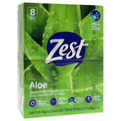 Zest 8 barras: espuma cremosa para una ducha reconfortante.