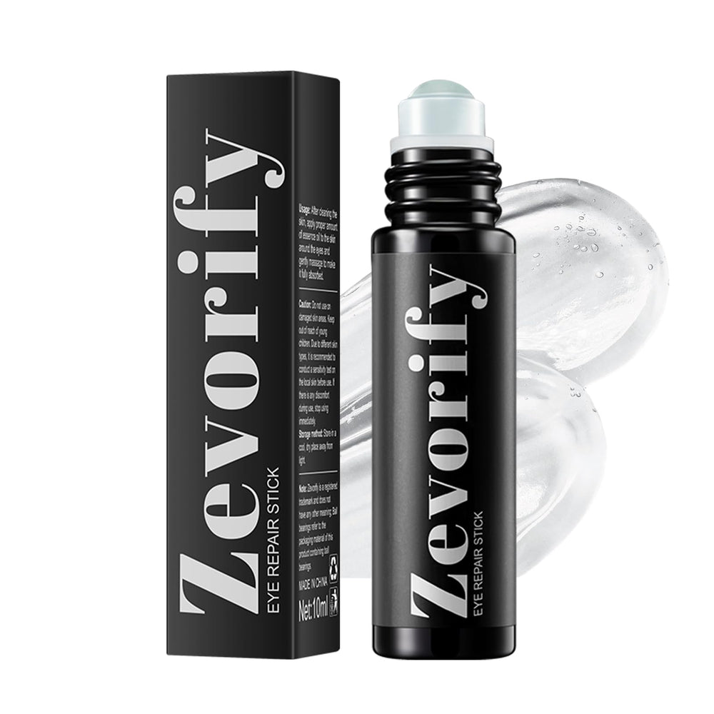 Zevorify rodillo cafeína para ojos alivia bolsas y ojeras.