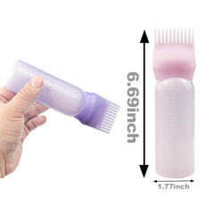 ZGQHZR white-cap applicator bottle designed for clean, home-use hair coloring.