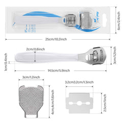 Zhehao callus shaver blades pack of 50 provides ongoing maintenance for smooth, dry skin removal.
