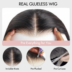 ZHENGON bob wig pre-plucked lace 6x4 hd for natural-looking hairline.