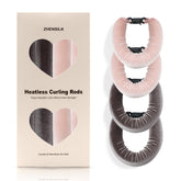 ZHENSILK heatless curling set with velvet overnight rods forming soft waves