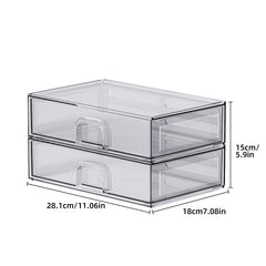 ZHIAI clear bathroom storage drawer keeps toiletries organized