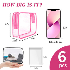 ZHOOGE quart-size travel cosmetics bag for convenient packing