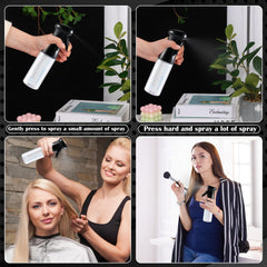 Zicotour applicator set with spray bottle and root comb for versatile styling