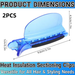 Zijipjy blue hair separator clip for even coloring and extension prep