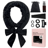 ZILAMPU no-heat curling rod headband worn for overnight curls