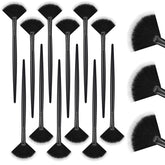 Ziliny 12-piece soft facial fan brush pack for precise mask application