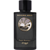 Zimaya Reverie Aqua Pour Homme bottle front, suggesting fresh sophistication for daily wear
