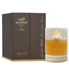 Zimaya Sharaf Divine bottle-closeup-cap showcases refined detailing and durable cap.