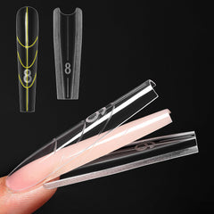 ZIMOOM formas sandwich dobles, extensión de uñas rápida y precisa.