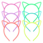 ZIRICHER diadema gato 6 colores que brilla en la oscuridad para fiestas
