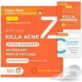 ZitSticka Killa patch close-up with microdarts delivering targeted acne relief.