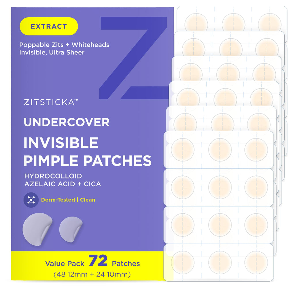 ZitSticka parches imperfecciones día invisibles: uso discreto con maquillaje.
