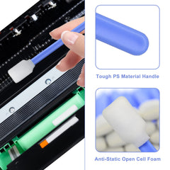 ZIZNBA foam swab for optical equipment protects sensitive sensors during cleaning.