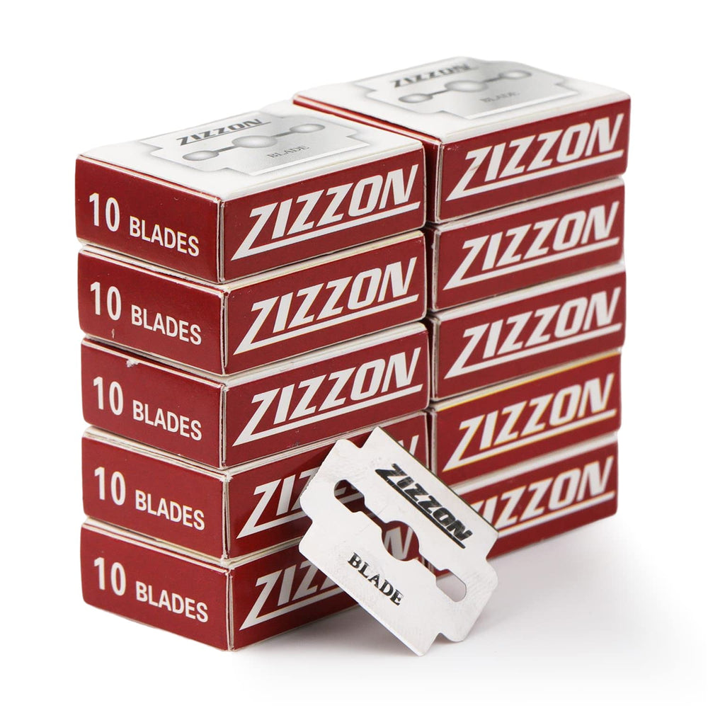 ZIZZON callus shaver blade close-up in stainless steel showing a sharp edge for precise use