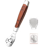 ZIZZON wood-handle callus shaver for secure grip and precise at-home pedicure.