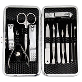 ZIZZON manicure-pedicure kit case closeup for portable grooming on the go.