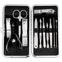ZIZZON manicure-pedicure kit case closeup for portable grooming on the go.