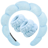 Diadema Zkptops para lavado facial, cómodo y absorbente.