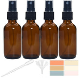 Zkupanx amber glass spray bottle 2oz, ideal for travel and on-the-go use.