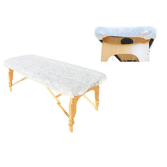 ZMDREAM disposable fitted massage table sheet with elastic edge for a secure fit.