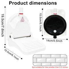 ZMJY Shower Foot Rest folded flat for easy travel and storage