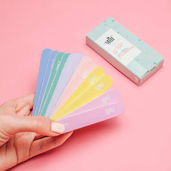ZMOI nail care accessory palette in pastel hues for quick shaping during salon or home sessions