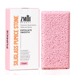 ZMOI Siliglass pumice stone for effective heel exfoliation.
