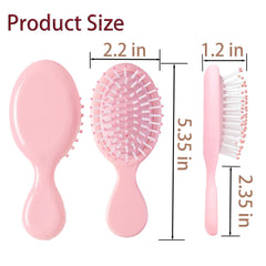 ZMOIVOK travel detangling brush pink compact on-the-go use