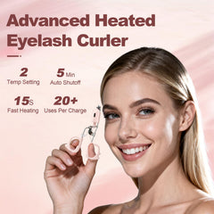 ZNJAVX curler in gentle 65°C mode shapes lashes softly.