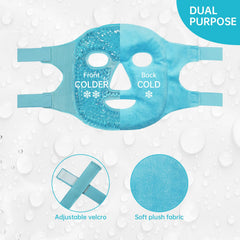 ZNÖCUETÖD bedtime mask blue aids relaxation and sleep preparation.