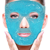 ZNÖCUETÖD cold face eye mask blue ice pack helps reduce puffiness.