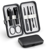Znysuyii 7-in-1 manicure set in compact case, ideal for travel touch-ups.