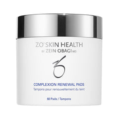 ZO Skin Health Complexion Renewal Pads packaging shows convenient 60-pad container for daily exfoliation