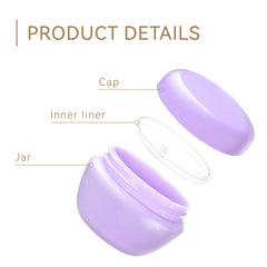 ZOADLE jars in multiple colors and sizes for organized cosmetics.