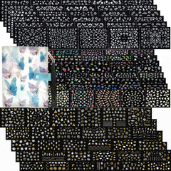 Zoance 102 hojas de pegatinas para uñas, colección práctica para tus diseños diarios.