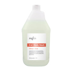 Zogics 3-in-1 Body Wash ideal for facility use, offering safe, multi-purpose cleansing.