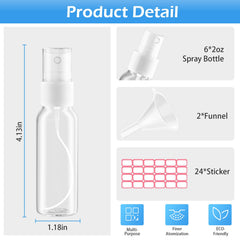 Zoizocp travel-size bottle 50ml ideal for toiletries and cosmetics on trips.