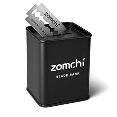 ZOMCHI blade bank with sealed top opening for safe disposal at home